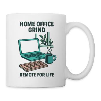 Design Home Office Grind Setup Télétravail Calme - Mug blanc - blanc - Droite