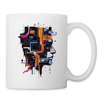 Head of Circuits Computer Board AI Head - Mug - white - Right