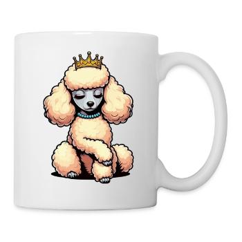 Pudel Pudelbesitzer Pudelliebhaber Pudelhund - Tasse - Weiß - Rechts