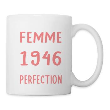 Née en 1946 – Frôler la perfection  - Mug blanc - blanc - Droite