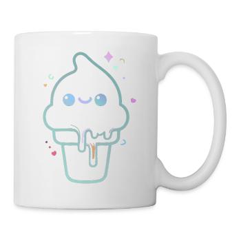 Glace kawaii pastel scintillante - Mug - white - Right