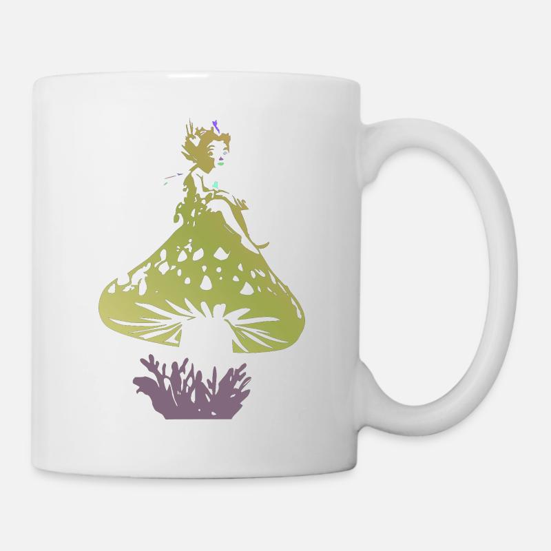 Fantasy-Pilz - Tasse - Weiß