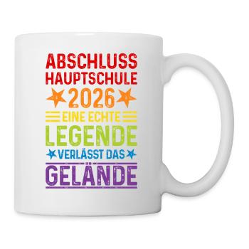 Graduation 2026 Hauptschule Legende Gelände - Mug - white - Right