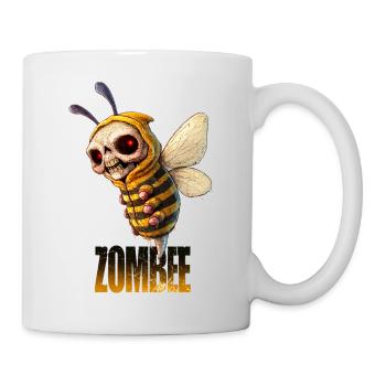 ZOMBEE – Undead killer bee in a hoodie - Mug - white - Right