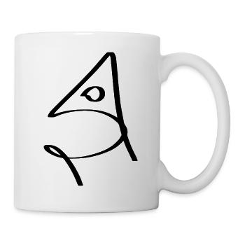 Poisson en bouillon - Mug blanc - blanc - Droite