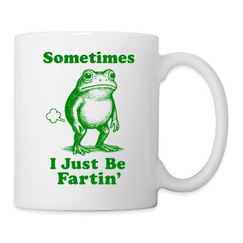 Parfois, je suis juste une grenouille qui pète - Mug blanc - blanc - Droite