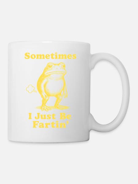 Parfois, je suis juste une grenouille qui pète - Mug blanc - blanc