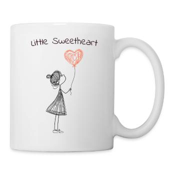 Little Sweetheart – Sweet Heart Balloon Motif - Mug - white - Right