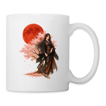 Beautiful Warrior | Oriental Japanese Art - Mug - white - Right