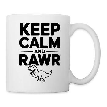 Keep Calm and Rawr - Mug - white - Right