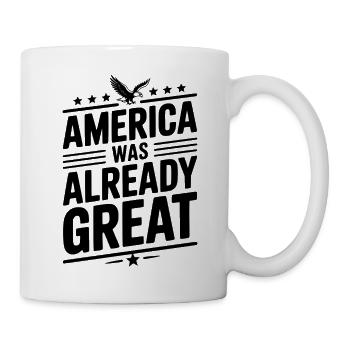 L’Amérique était déjà grande - Mug blanc - blanc - Droite