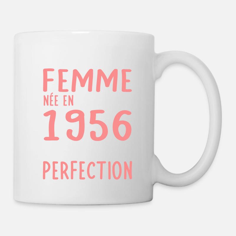 70. Geburtstag – Geboren im März 1956 - Tasse - Weiß