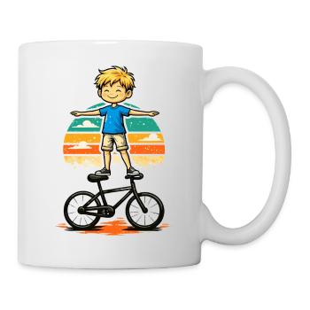 Cyclisme artistique, Cyclisme artistique, Cyclisme en salle, garçon - Mug blanc - blanc - Droite