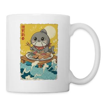 Kawaii Cats Fish - Mug - white - Right