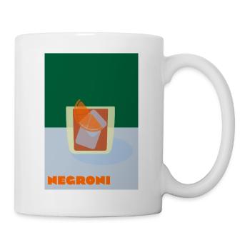 Negroni – Bold Cocktail Print - Tasse - Weiß - Rechts