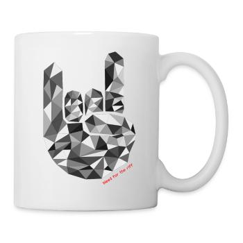 Bleed For The Riff en noir et noir - Mug blanc - blanc - Droite