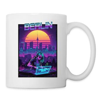 Berlin Cyber Punk - Tasse - Weiß - Rechts