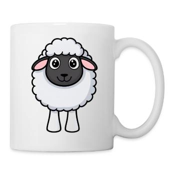 Design de câlins moutons poillés - Mug blanc - blanc - Droite