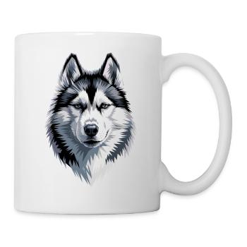 Husky Dogs Lover Dog Love Siberian Huskies - Mug - white - Right