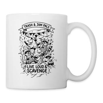 Trash and Jam Pals - Tasse - Weiß - Rechts