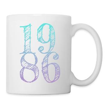 Millésime 1986 - Mug blanc - blanc - Droite