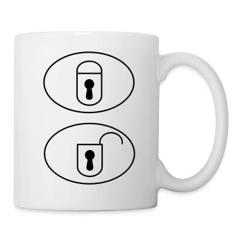 Car Remote Control Buttons - Mug - white - Right