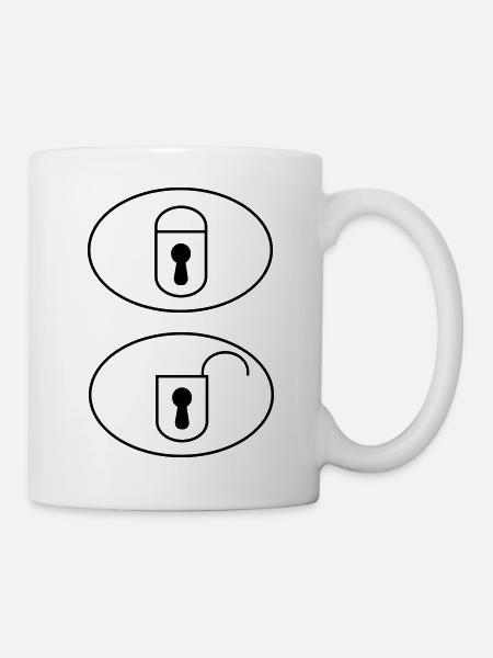 Auto-Fernbedientasten - Tasse - Weiß