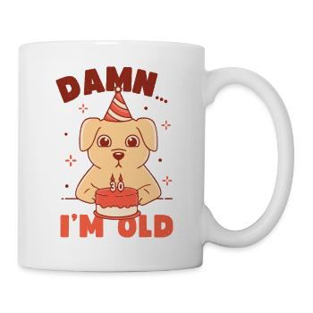 Merde... Je suis vieux - Mug blanc - blanc - Droite