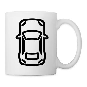 Voiture - Mug blanc - blanc - Droite