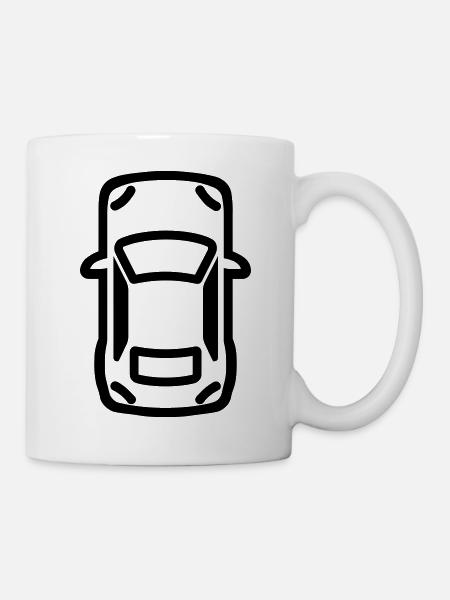 Auto - Tasse - Weiß