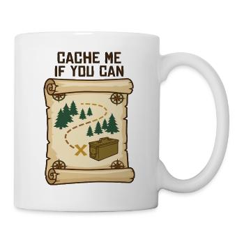 Geocaching Schatzsuche - Tasse - Weiß - Rechts