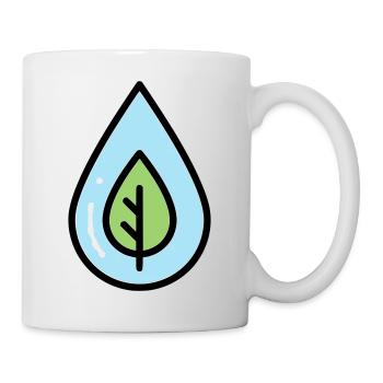 Water Drop Leaf Eco - Mug - white - Right