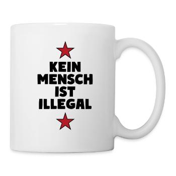 Personne n’est illégal - Migration - Illégalité - Mug blanc - blanc - Droite