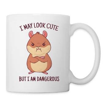 Je peux avoir l’air mignonne, mais je suis dangereuse ! - Mug blanc - blanc - Droite