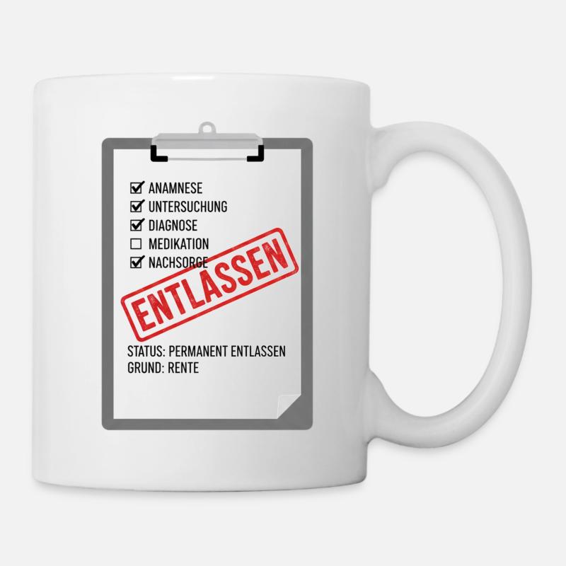 Désaffectation : Satire de soins - Mug blanc - blanc
