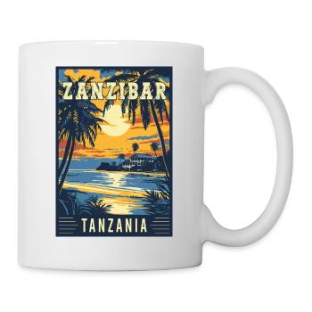 Explorez le Zanzibar tropical en Tanzanie - Mug blanc - blanc - Droite