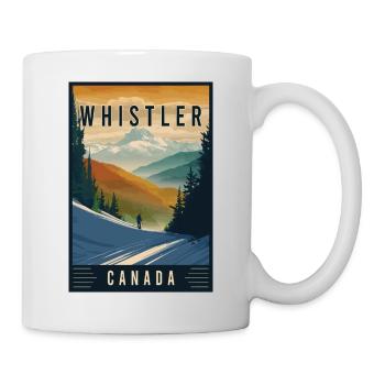 Winter Wonderland Whistler in Kanada - Tasse - Weiß - Rechts