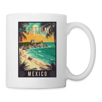 Entdecken Sie Tulum im tropischen Paradies Mexikos - Tasse - Weiß - Rechts