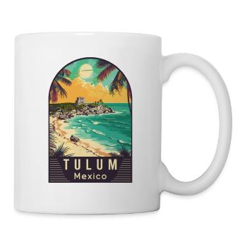Entdecken Sie Tulum im tropischen Paradies Mexikos - Tasse - Weiß - Rechts