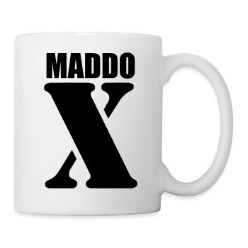 Maddox – Conception du prénom | Typographie minimale - Mug blanc - blanc - Droite