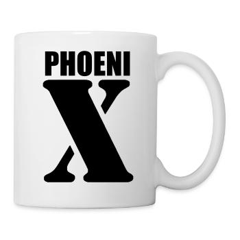Phoenix – First Name Design | Minimal Typography - Tasse - Weiß - Rechts