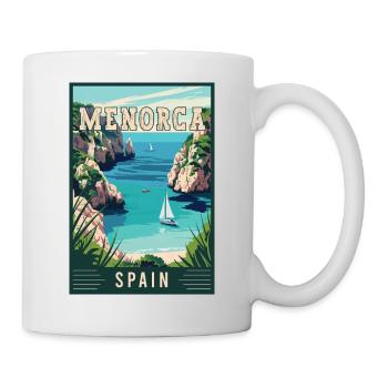 Découvrez la Sérénité à Minorque - Espagne - Mug blanc - blanc - Droite