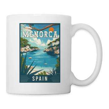 Découvrez la sérénité à Minorque - Espagne - Mug blanc - blanc - Droite