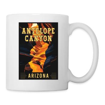 Discover Wonders of Antelope Canyon in Arizona - Mug - white - Right