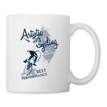Kunstrad, Kunstradfahren, Hallenradsport - Tasse - Weiß - Rechts