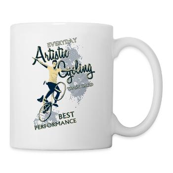 Artistic cycling, artistic cycling, indoor cycling - Mug - white - Right