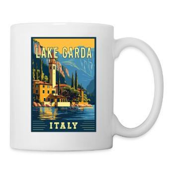 Explore Beauty of Lake Garda in Italy - Mug - white - Right