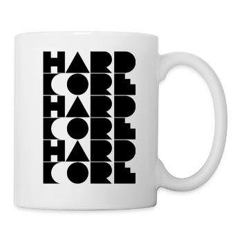 Hardcore typographic logo design - Mug - white - Right