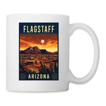 Entdecken Sie die landschaftliche Schönheit von Flagstaff in Arizona - Tasse - Weiß - Rechts