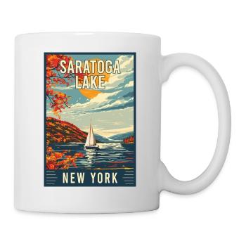 Discover Saratoga Lake In New York State - Mug - white - Right